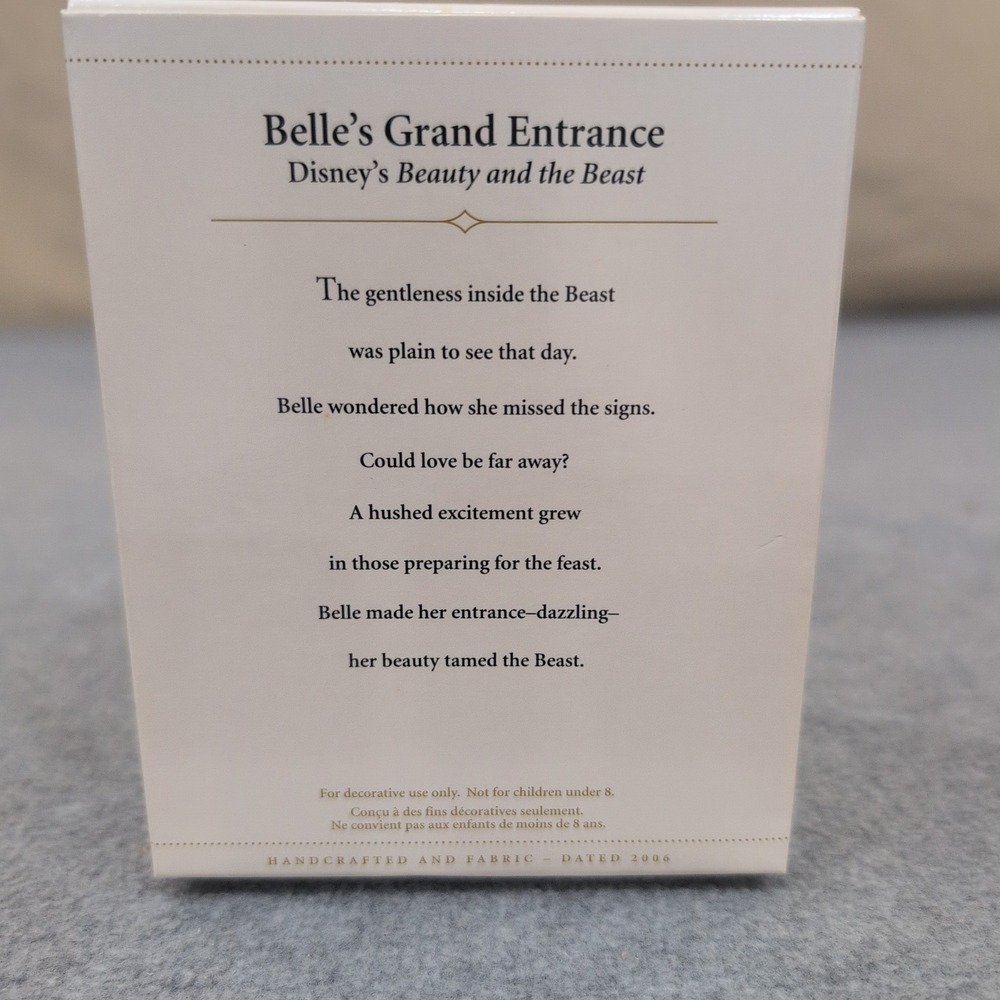 Hallmark Keepsake Belle's Grand Entrance Disney Beauty & the Beast Ornament 2006 - Picture 2 of 3